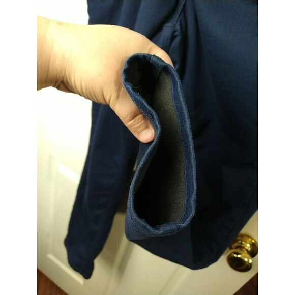 Violets And Roses Navy Straight Zip Button Elastic Waist Pants. Size 14W - Picture 11 of 13